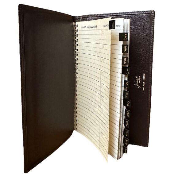 Vintage Gary’s of California Brown Genuine Cowhide Address Book – Unused - Picture 1 of 5